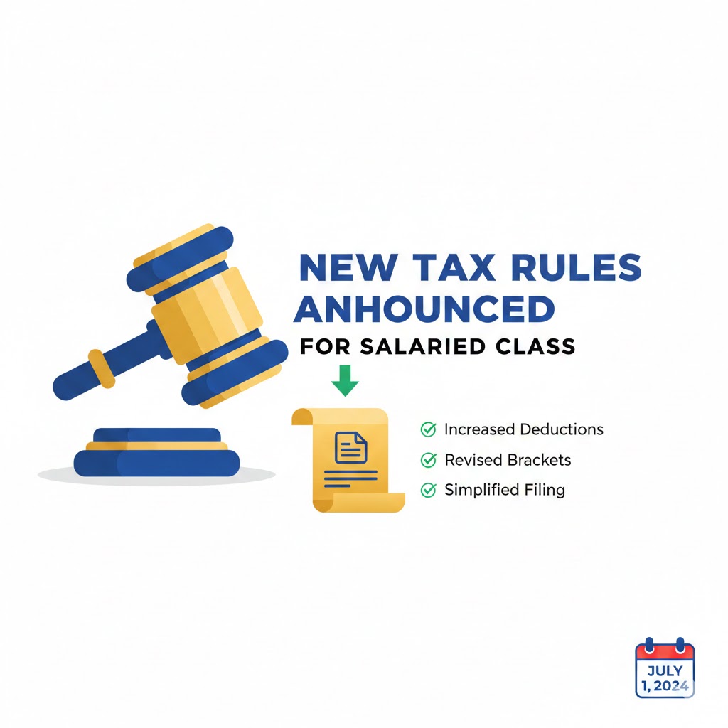 New Tax Rules Announced For Salaried Class